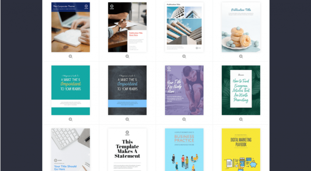 Choose a cover for your lead magnet/e-book