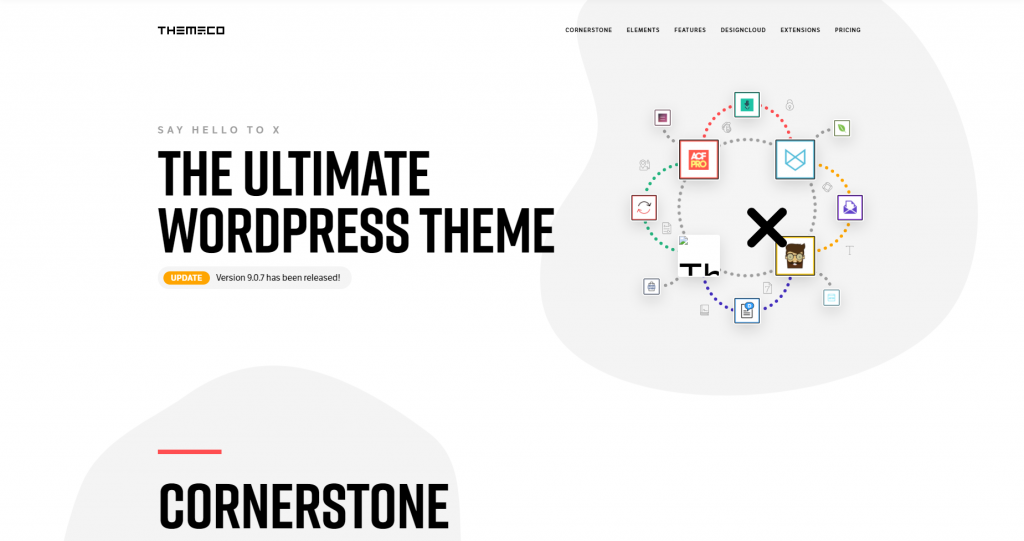 WordPress theme "X theme".