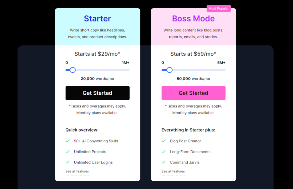 Jasper AI レビュー(2023): 最強のAIライティングツールか?使う価値はある? Jasper AI 料金プラン
