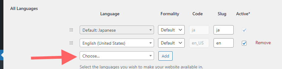 All languages