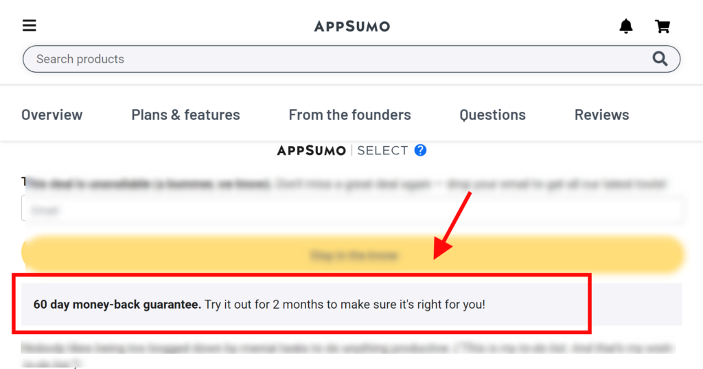 AppSumo Refund