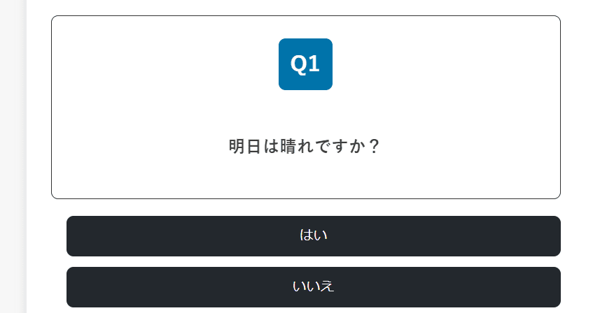 Yes/No Chartで実際に診断コンテンツを作った例です。