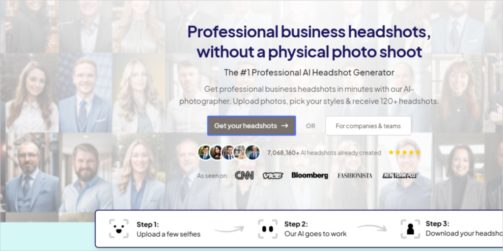 Access the official HeadshotPro website.