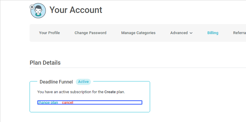 Learn how to cancel Deadline Funnel here.