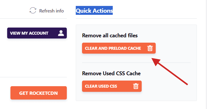 There are many ways to delete the cache in WP Rocket, but I think this method is the easiest.