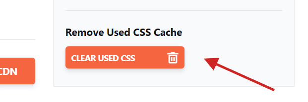 Remove CSS cache in WP Rocket