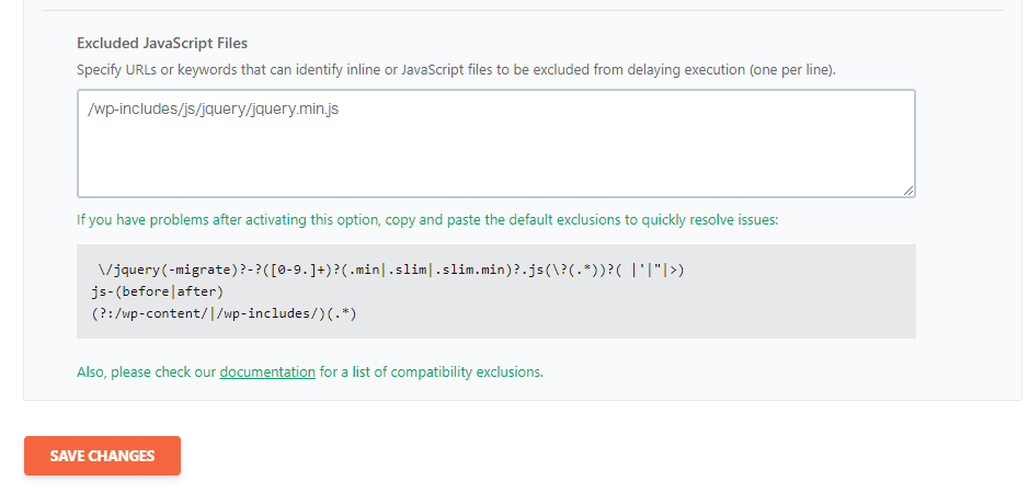 Excluded JavaScript files 올려서 불필요합니다.