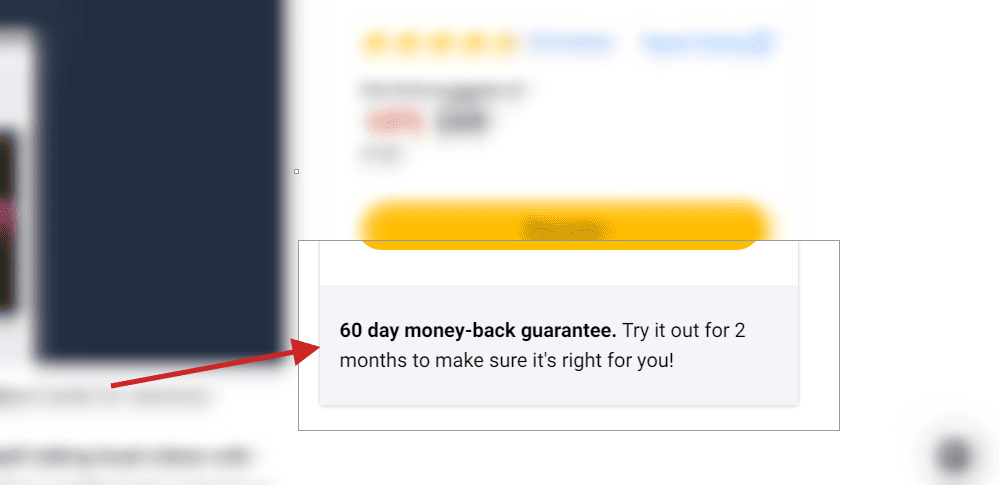 AppSumoで60日間の返金保証がついています。
