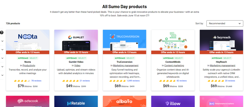 2023년 AppSumo Sumo Day 이벤트① ①.
