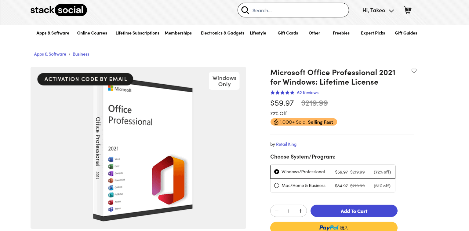 StackSocial Microsoft Office 