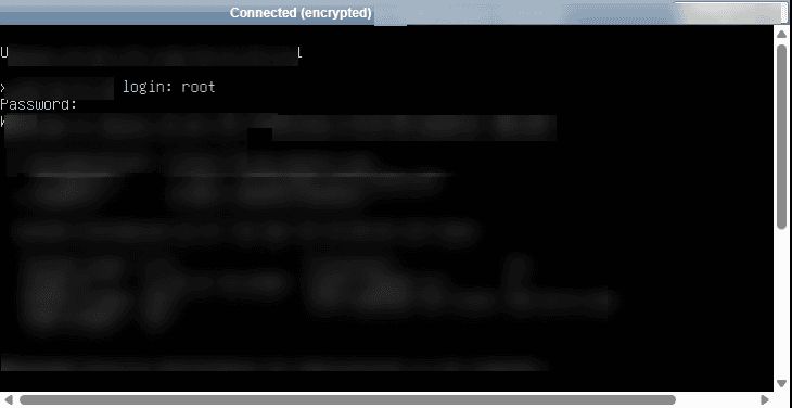 【シンVPS×OpenClaw】安全にOpenClawで自動化!インストールから導入・使い方まで ターミナル・ウィンドウにSSH接続が表示され、rootユーザーのセキュアなログイン・プロンプトが表示され、パスワードの入力を待っている。.